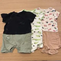 半袖ロンパース 80cm 3点セット　まとめ売り