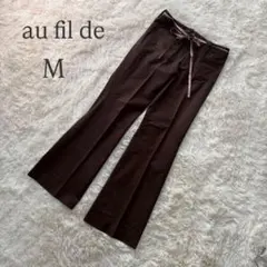 クラヴィス フレアパンツ M ブラウン リボン 平成 韓国風 長細見え