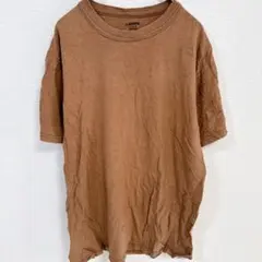 ⭐️早い者勝ち 【M】SOFFE ブラウン 半袖 Tシャツ シンプル 茶色 無地のサムネイル