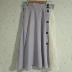 earth music & ecology フレアスカート ラベンダー