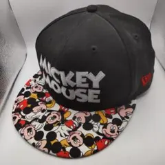 ◆3142 NEWERA　ミッキーマウス　ブラック　キャップ
