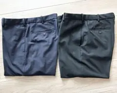 UNIQLO ユニクロ　スマートアンクルパンツ　紺、黒　２本セット　お得セット！