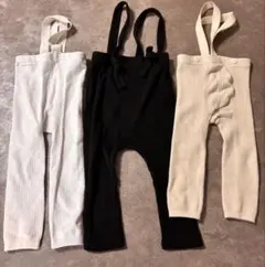 ベビーサロペット3色セット 80cm