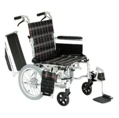 超メルカリ市協賛セールアルミ製チェック柄介助用車椅子 - メルカリ