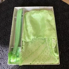 帯揚げ、帯締めセット　グリーン