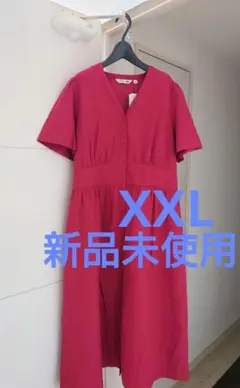 新品未使用　ユニクロ　コントワー・デ・コトニエ　リネンブレンドVネックワンピース