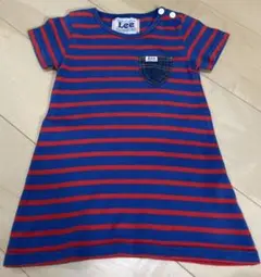 《最終値下げ》　Lee リー　ボーダー　ワンピース　80cmのサムネイル