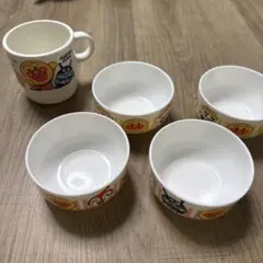 アンパンマン　ガスト　非売品　食器　セット　中古　used ポリプロピレン製