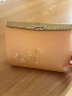 SALE中❗️和装小物　花柄オレンジクラッチバッグ