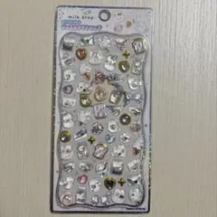 ストーンつき　ジュエルプチドロップ ミルクドロップ