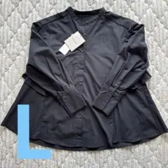 【新品未使用】レディースブラウス ブラック MARIE Lサイズ ゆったり