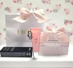 Dior♥ディオールアディクトリップ グロウ バター101千鳥格子柄ラッピング付