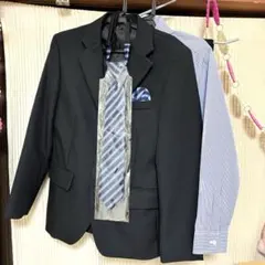 【美品】入学式 卒業式 フォーマルスーツ ネクタイ キッズ 子供用 140
