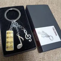 TROIKA 音楽キーホルダー 3チャーム付き　箱入り新品未使用のサムネイル