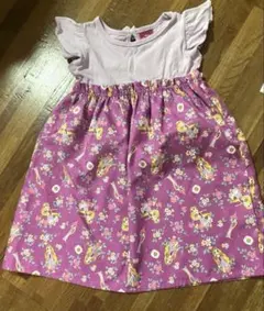 Disney Princess ラプンツェル柄 半袖ワンピース 110
