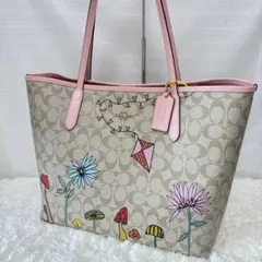 COACH トートバッグ チェリー柄 CF444 - メルカリ