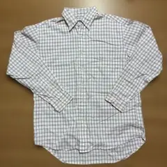 90s old UNIQLO シャツ チェック 白 古着