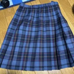 青系チェック柄プリーツスカートなんちゃって制服eastboyイーストボーイ