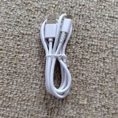 USB-TypeA to TypeC　USBケーブル ホワイト 標準長（1m）