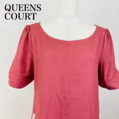 美品 QUEENS COURT ワンピース レース ビジュー 0839Bのサムネイル