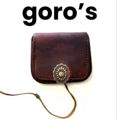 ゴローズ goro's サドルレザー 赤茶角型小銭入れモンテカルロ原宿 購入