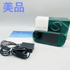【美品】SONY PSP 3000スピリティッドグリーン　メモリースティック付