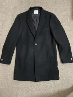 ユナイテッドトウキョー　黒 チェスターコート メンズ　サイズ2