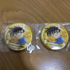 名探偵コナン　缶バッジ　ふるさと館　探偵社　百貨店　原画　北栄町　江戸川コナン