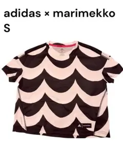 adidas×marimekko Sサイズ ランニングトップス　マリメッコ　白黒