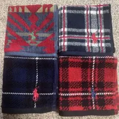 RALPH LAUREN タオルハンカチ 4枚セット