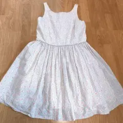 POLO RALPH LAUREN　ストライプ花柄ノースリーブワンピース　150