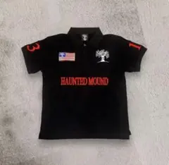 HAUNTED MOUND 黒ポロシャツ