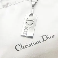 3254 人気✨ Dior ネックレス CD ロゴ 希少 シルバー