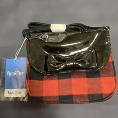 新品☆ファミリア☆チェック ポシェット☆ブルー・グリーン系 - メルカリ