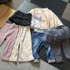 ベビー服 ボトムス、スカートセット 80cm （7点）