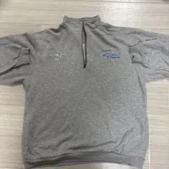 MIZUNO ハーフジップ スウェット グレー XL
