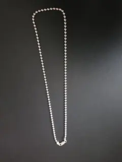 美品 オールドティファニー 86cm 幅2.4ミリ ネックレス ボールチェーン