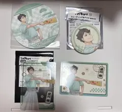 ハイキュー　及川徹　新春の頂　缶バッジ　クリアカード　めんこ風イラストカード