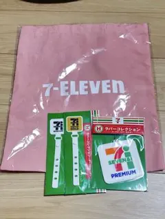 セブンイレブンHappyくじ E賞 トートバッグ ピンク おまけ付き
