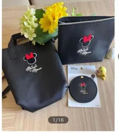 Disney ミニーマウス トートバッグ ポーチ ミラー 3個セット