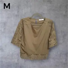 Discoat ディスコート レース装飾 半袖 トップス カットソー シンプル