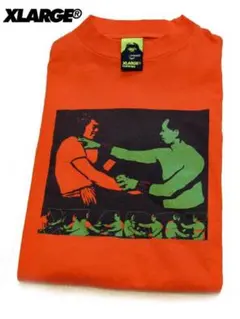 XLARGE オレンジ カンフーグラフィックTシャツ USA製