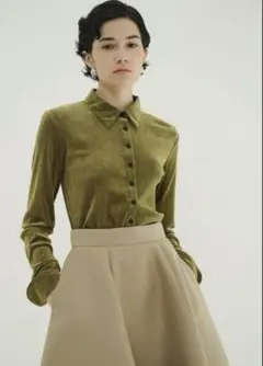 【新品タグ付き】CLANE TULLE FLOCKY POLO SHIRTS