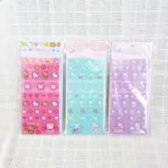 新品未使用 正規品 ハローキティ タイルシール 3枚セット