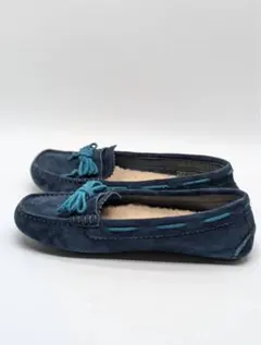 UGG ネイビーブルー スエード モカシン