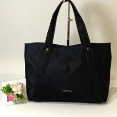 美品　トッカ　TOCCA AVENUE ナイロンバッグ　トートバッグ　ブラック
