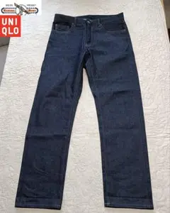 【即完売品】UNIQLO ユニクロ セルビッジジーンズ カイハラ生地 ストレート