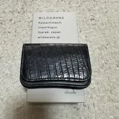 wildswans ワイルドスワンズ エドワード カードケース クロコ ブラック