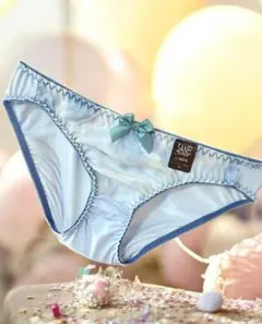 ☆タンス整理品 SANEI ライトブルー系 リボンパンテイ♪のサムネイル