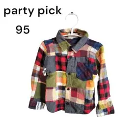 秋冬先取りセール✨早い者勝ち❗party pick☆　男の子　長袖シャツ　95